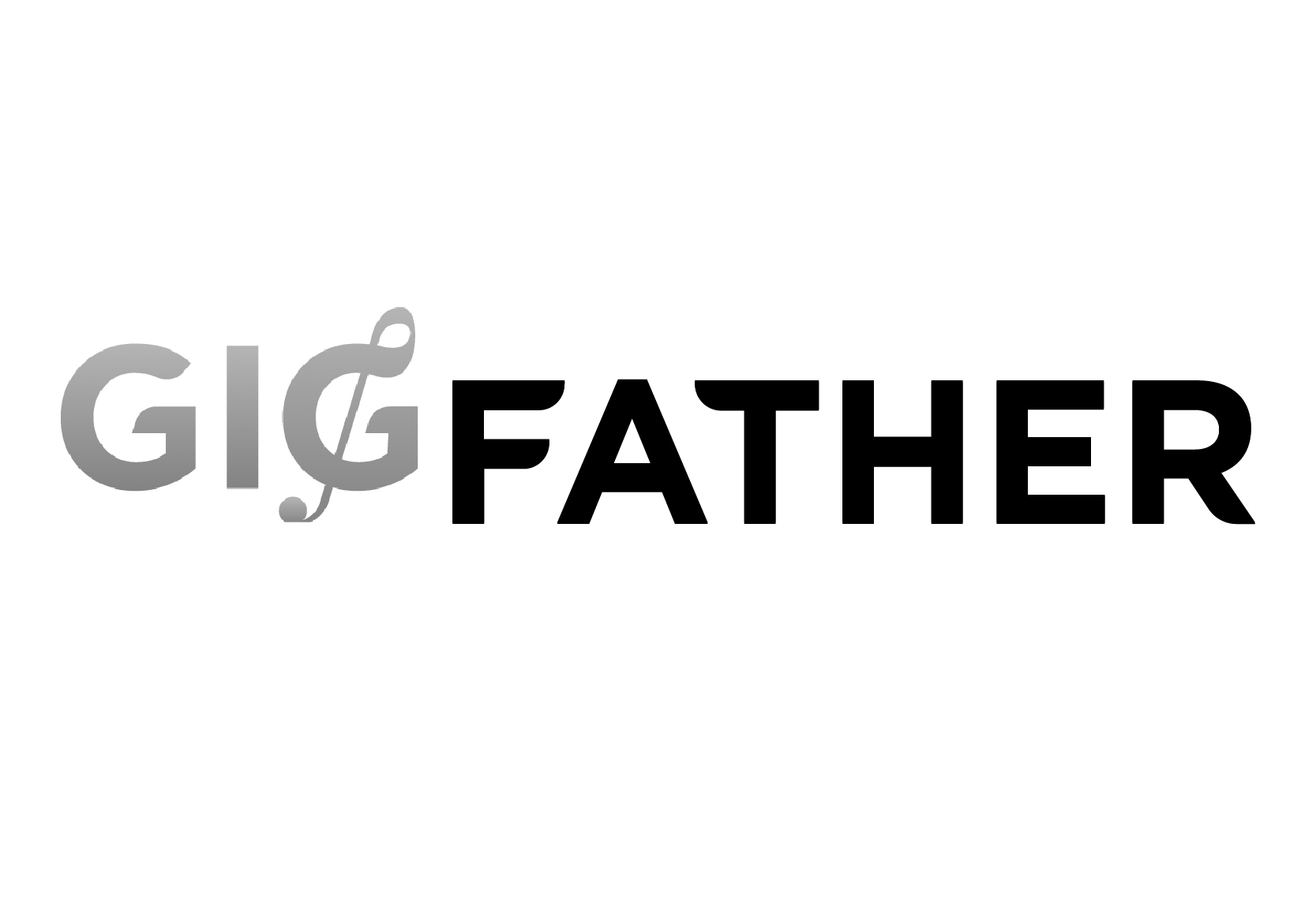 Gig Father logo black and white