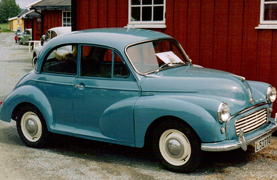 Olaf Engvig's Morris Minor named Greased Lightning
